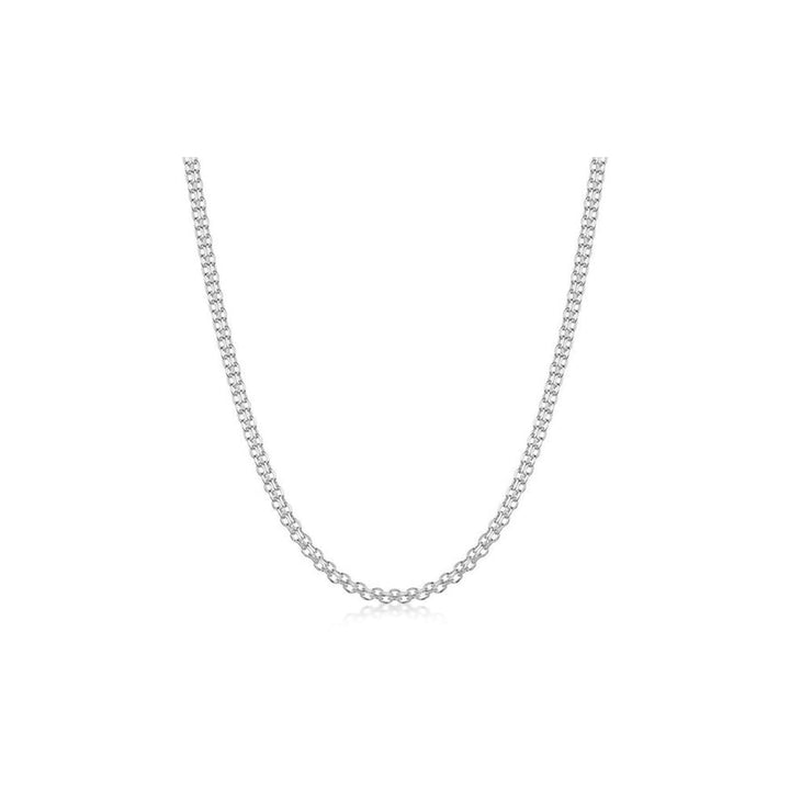 Rhodium Filled High Polish Finsh Bismark Chain 20 Image 1