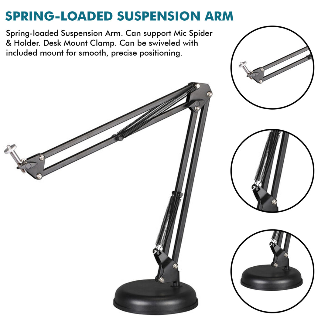 Technical Pro Microphone Suspension Arm Height Adjustable Crane 20.9in Steel Image 6