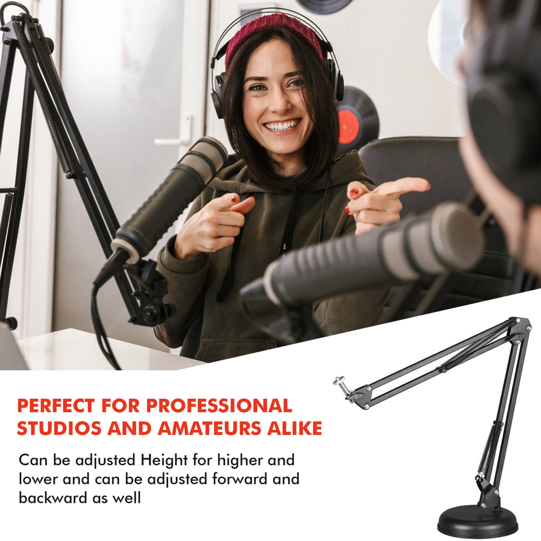 Technical Pro Microphone Suspension Arm Height Adjustable Crane 20.9in Steel Image 8