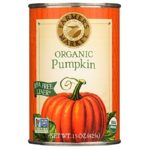 Farmers Market Organic Canned Pumpkin 3 Pack Image 2
