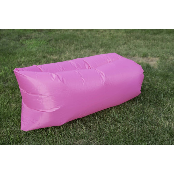 Inflatable Lounger with Carry Bag 4 Colors Lightweight Waterproof Outdoor Use Image 1