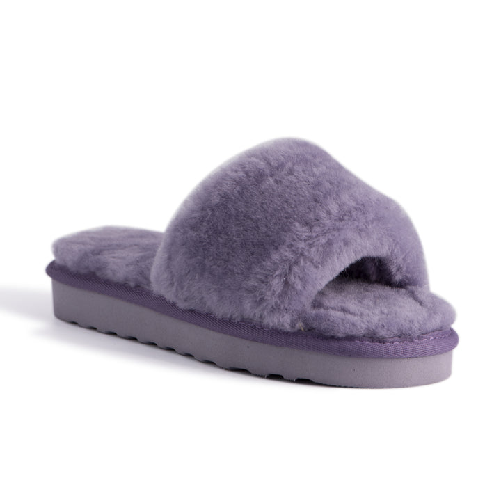 Aus Wooli Australia Womens Sheepskin Fluff Slide Slippers Image 4