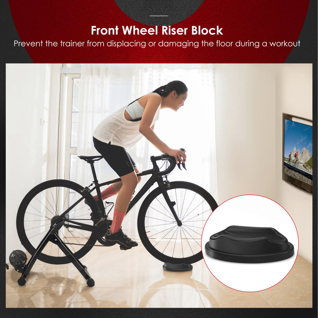 Foldable Bike Trainer Stand Cycling Exercise Stand w/ Dual-lock System Image 3