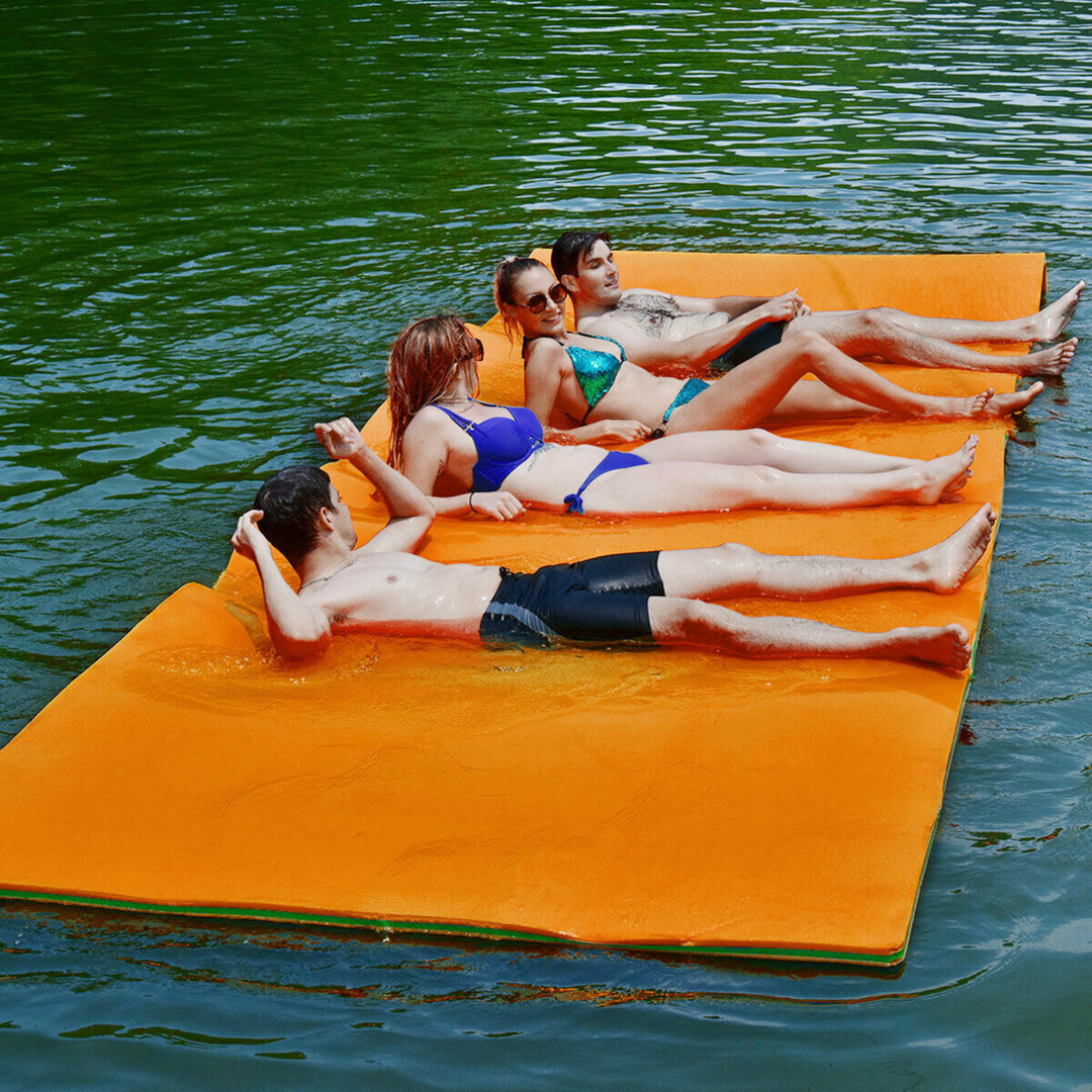 12 x 6 Floating Water Pad Mat 3-Layer Foam Floating Island for Pool Lake Image 1