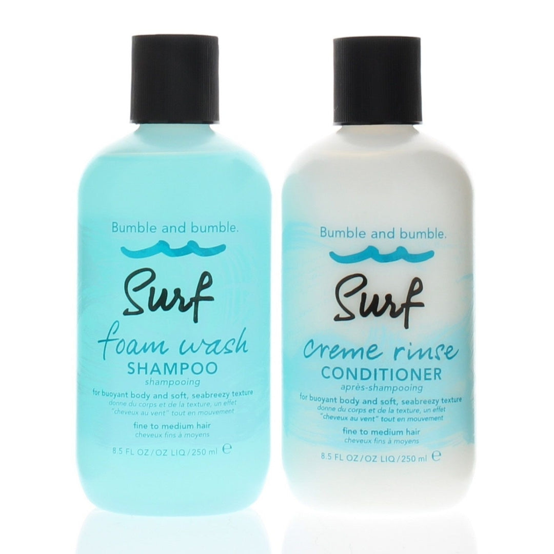 Bumble and Bumble Bb. Surf Foam Wash Shampoo and Creme Rinse Conditioner 8.5oz/250ml Combo Image 1