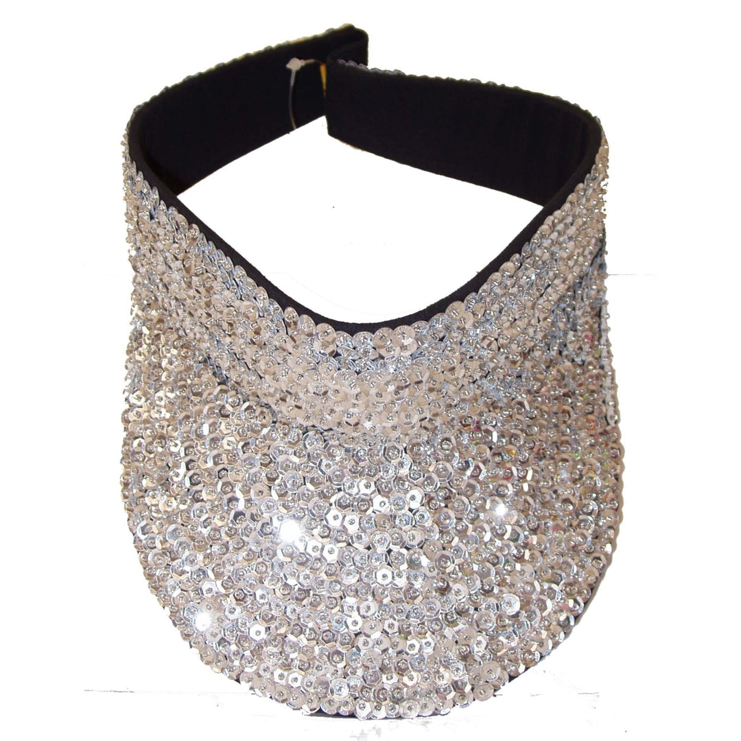 Sequin Sun Visor Silver Image 1