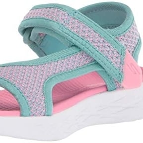 Skechers Girls On The Go 600 - Crush Brights Sandals Aqua/Pink - 86982L-AQPK AQUA/PINK Image 1