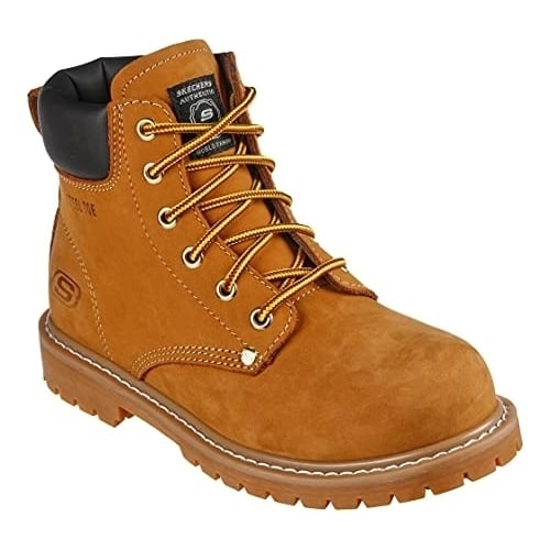 SKECHERS WORK Womens Cottonwood - Etah ST Steel Toe Work Boot Wheat - 108066-WTG WTG Image 4