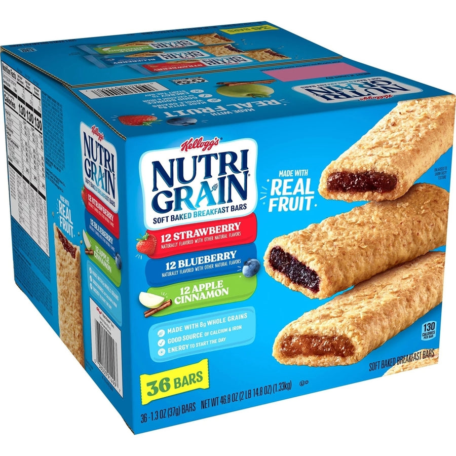 Kelloggs Nutri-Grain Bars Variety Pack 1.3 Ounce Bar (36 Count) Image 1