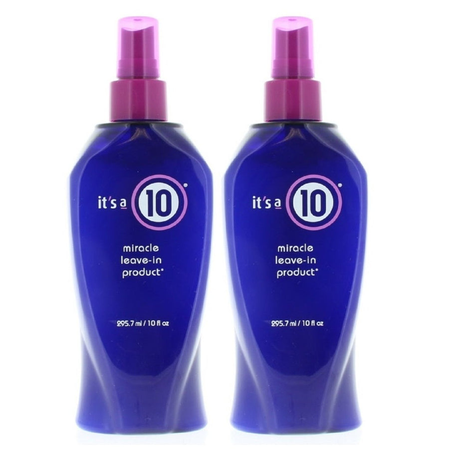 Its A 10 Miracle Leave-In 10oz 2 Pack Hair Treatment Frizz Control Repair Image 1