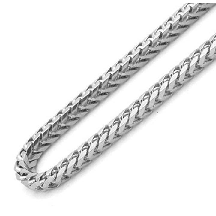 925 Sterling Silver 2mm Solid Franco Squa Box Chain Image 1