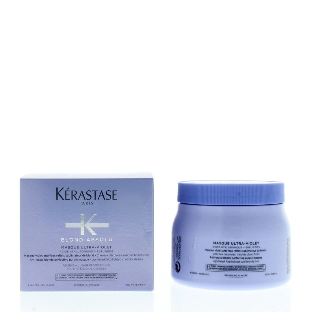 Kerastase Blond Absolu Masque Ultra Violet Anti-Brass Blonde Perfecting Purple Mask 16.9oz/500ml Image 1