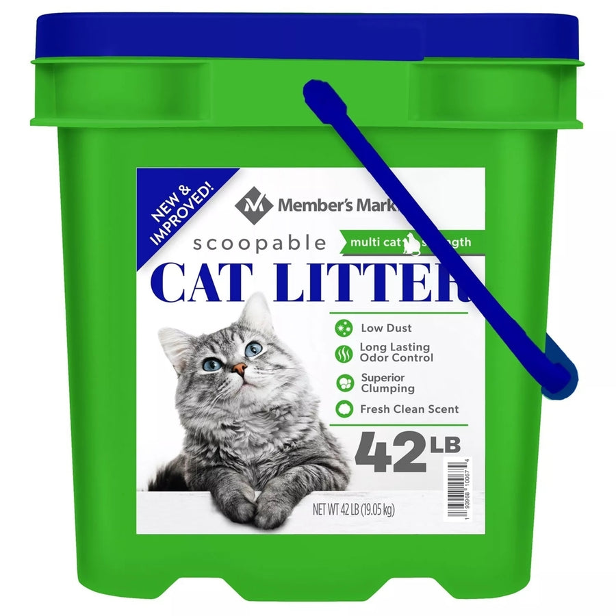 Members Mark Scented Scoopable Cat Litter (42 Pounds) Image 1