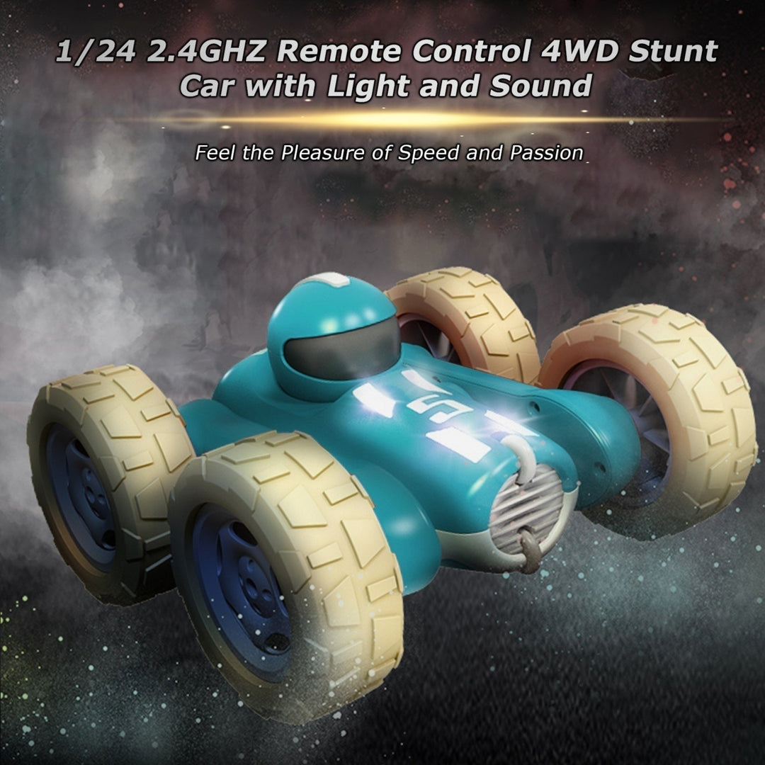 1,24 RC Car 4WD Stunt 2.4GHZ Remote Control 360Rotating Auto Demo Image 9
