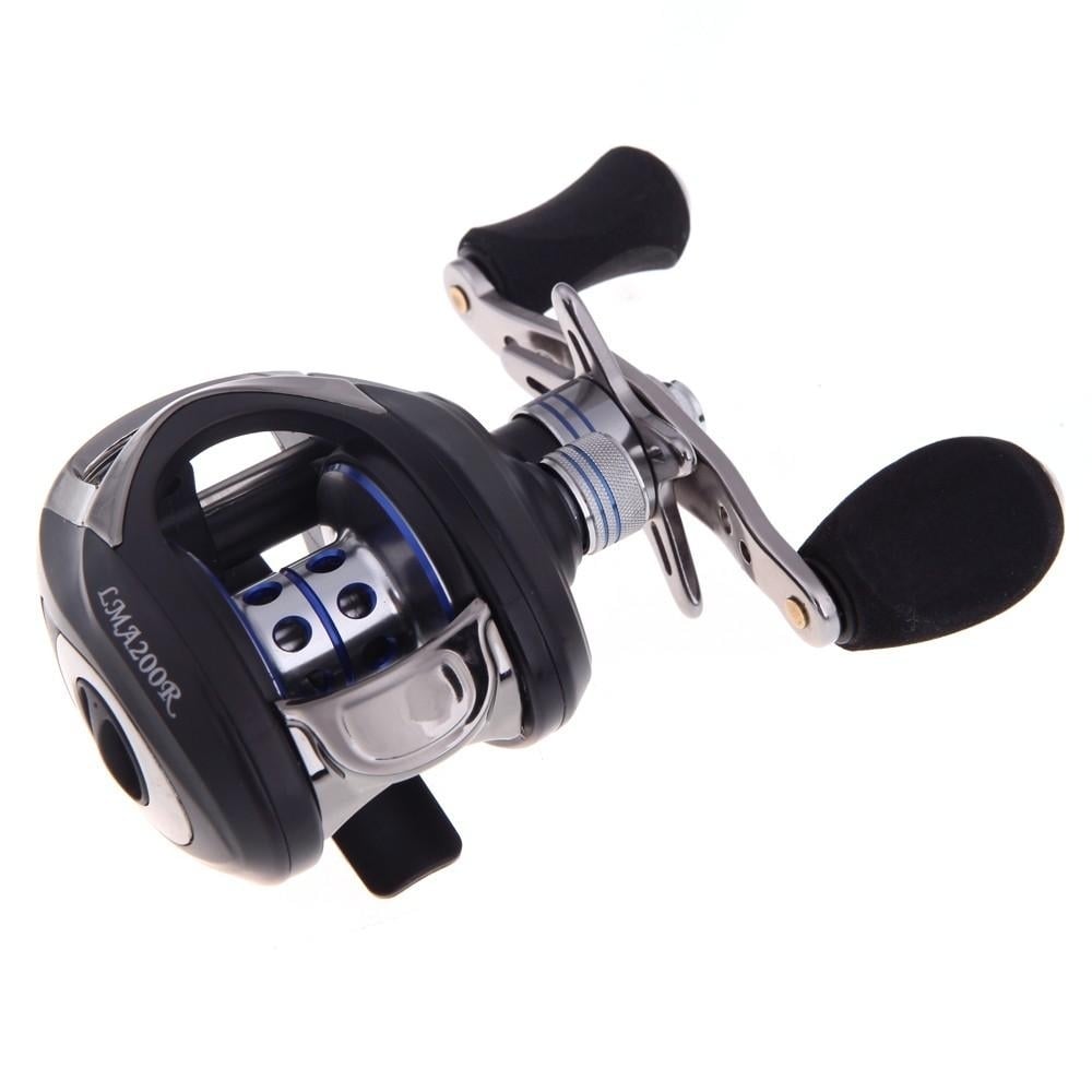 10+1BB Ball Bearings Left Hand Bait Casting Fishing Reel High Speed 6.3:1 Black Image 1