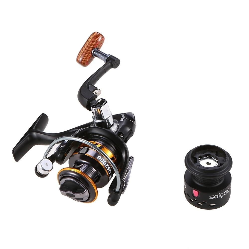 12+1BB 5.1:1 Gear Ratio Lightweight Spinning Fishing Reel with Free Spare Spool for River Lake Sea Fishing Image 8