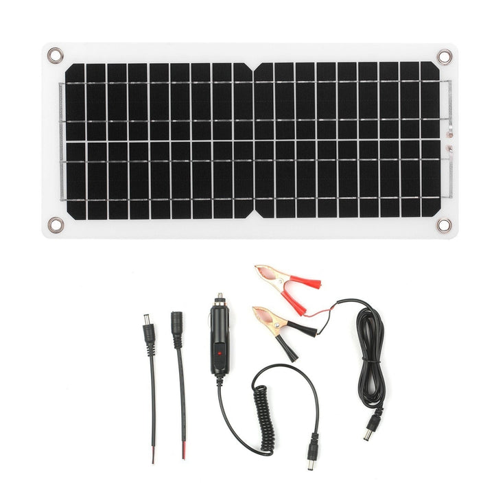 12W Solar Panel Kit USB Port Off Grid Monocrystalline Module Image 6