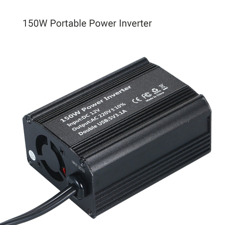 150W Portable Power Inverter DC 12V to AC 220V Car Converter Transformer Image 10
