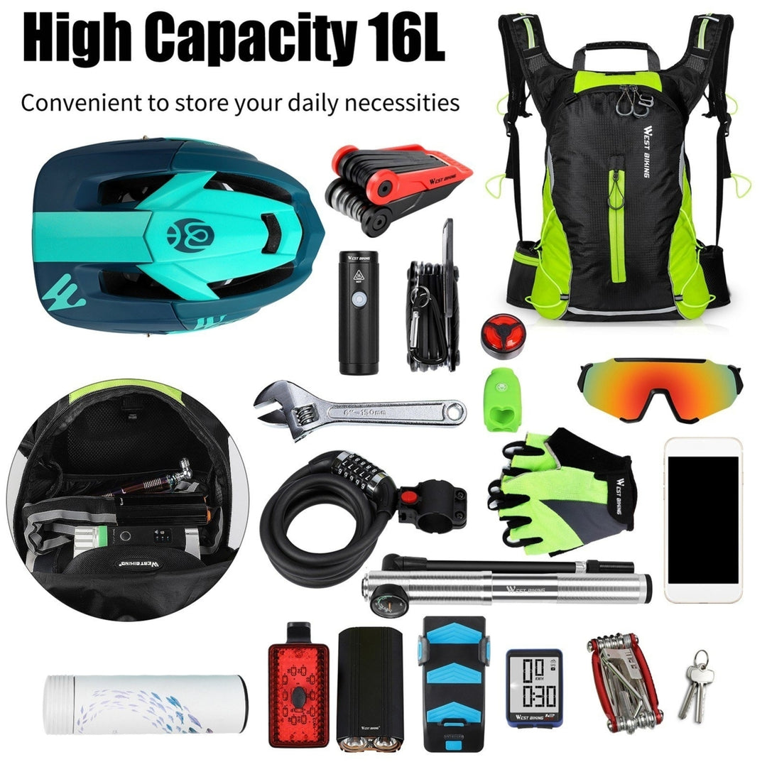 16L Cycling Knapsack Mountain Bike Bag Outdoor Backpack Leisure Light Travel Bag Riding Equipment Image 11