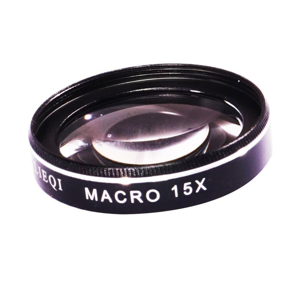 2 in 1 Clip-on Optical Glass Lens HD 0.6X Wide-angle Lens 15X Macro-lens for iPhone Image 6