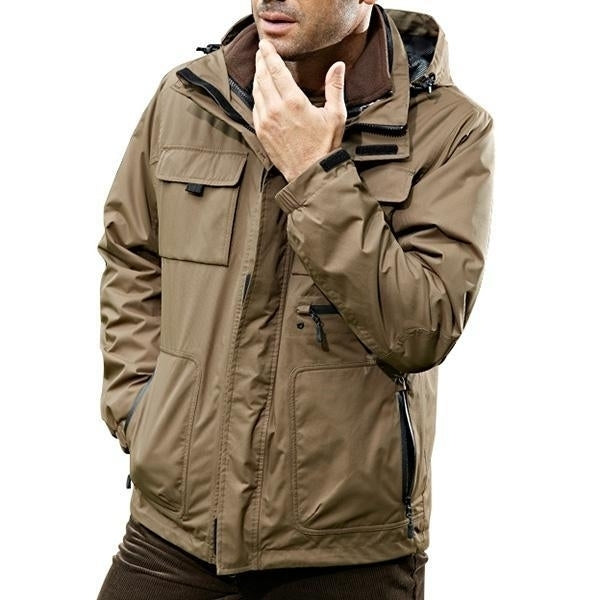 2 in 1 Mens Outdoor Military Waterproof Sport Jacket Casual Multi Pockets Image 4