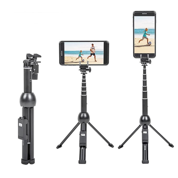 2 in 1 Portable Foldable Phone Selfie Stick Tripod Image 3