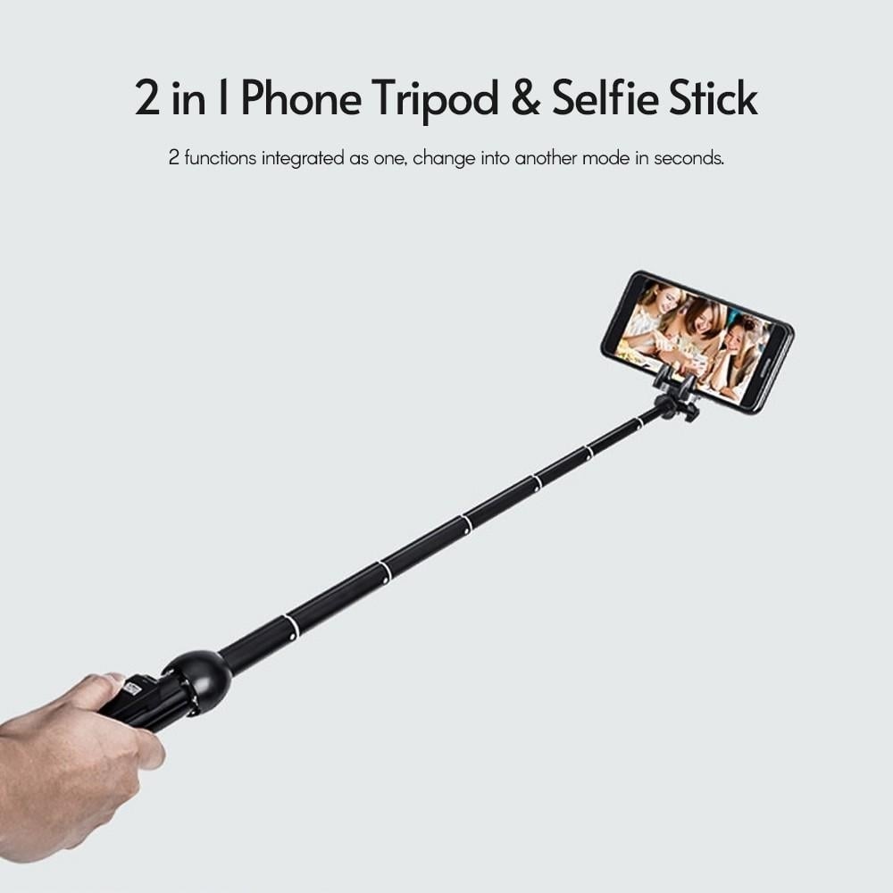 2 in 1 Portable Foldable Phone Selfie Stick Tripod Image 1