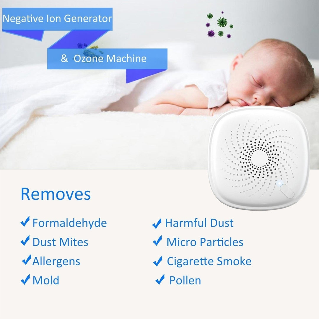 2-in-1 Plug-in Mini Ionizer Air Purifier Ozone Generator Deodorizer Portable Air Cleaner Odor Eliminator for Rooms Smoke Image 8