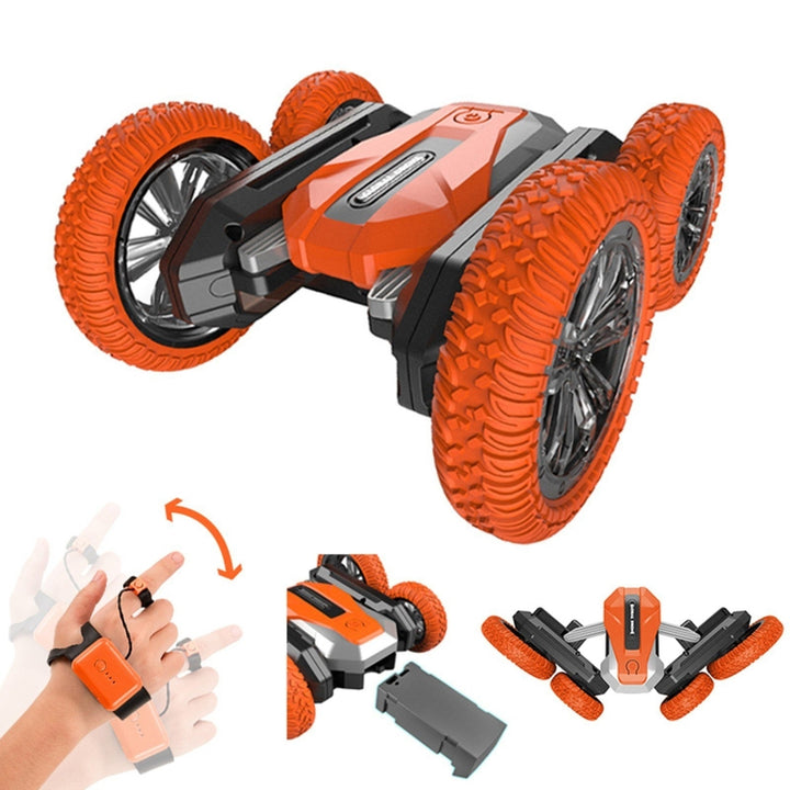 2.4G RC Stunt Car 360 Rotation Double-sided Driving with LED Light and Music Crawler Image 4