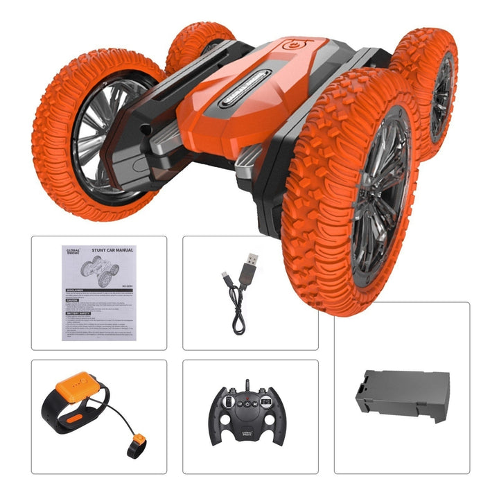 2.4G RC Stunt Car 360 Rotation Double-sided Driving with LED Light and Music Crawler Image 7