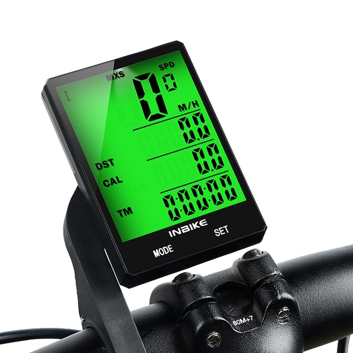 2.8 inch Bike Wireless Computer Multi-function Rainproof Riding Bicycle Odometer Backlight Display Image 3