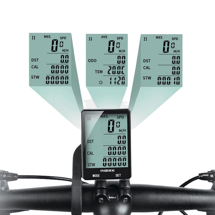 2.8 inch Bike Wireless Computer Multi-function Rainproof Riding Bicycle Odometer Backlight Display Image 4