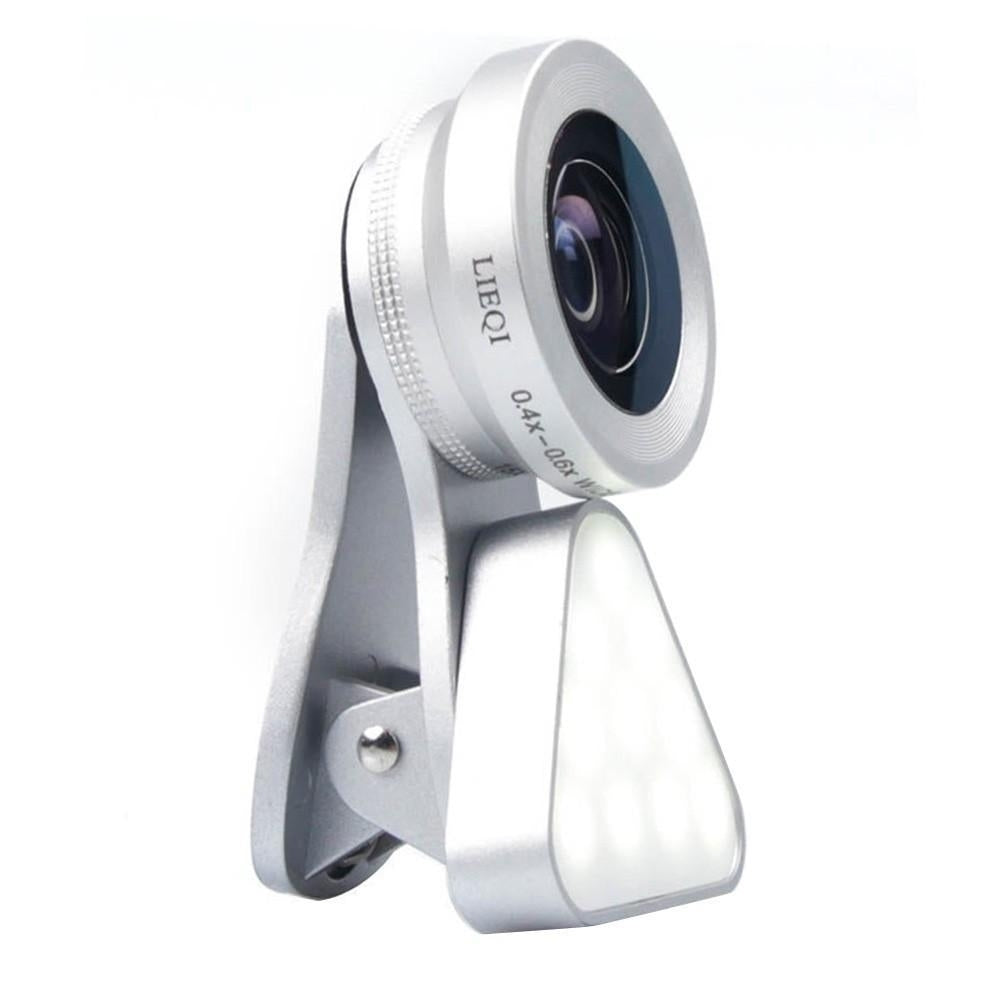 3-in-1 Clip-on Smartphone Fill Light and Phone Camera Lens Kit Image 9
