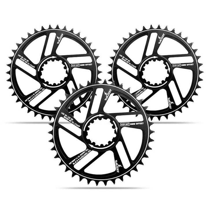 30,32,34,36,38,40,42T Mountain Bike Chainwheel Bicycle Crank Bike Circle Crankset Single Plate GXP Image 3