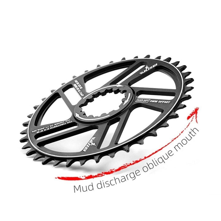 30,32,34,36,38,40,42T Mountain Bike Chainwheel Bicycle Crank Bike Circle Crankset Single Plate GXP Image 6