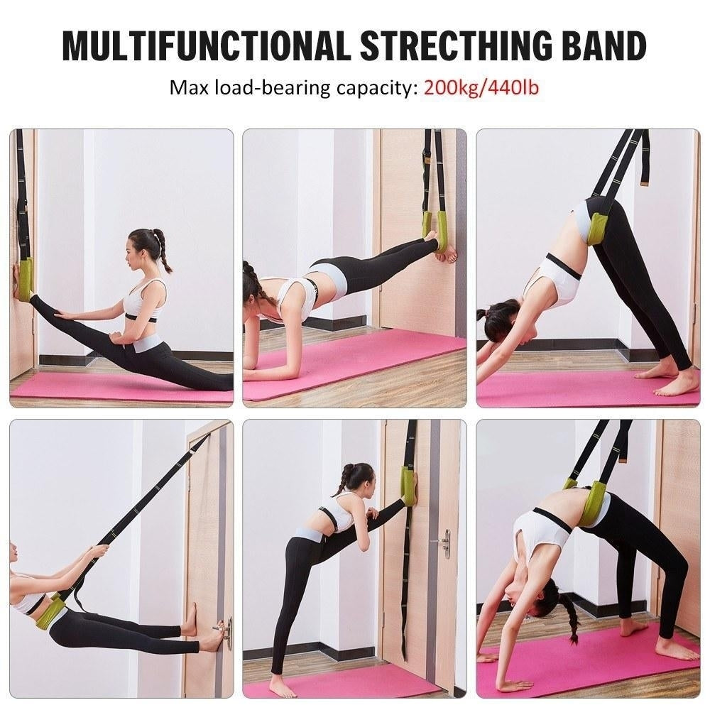 350cm Stretching Band Adjustable Training Belt Back Bend Strap Assist for Home Fitness Body Building Image 3