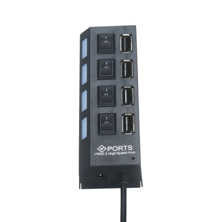 4-Ports USB Hub 480Mbps High Speed Data Transfer 2.0 Charging Splitter Image 7