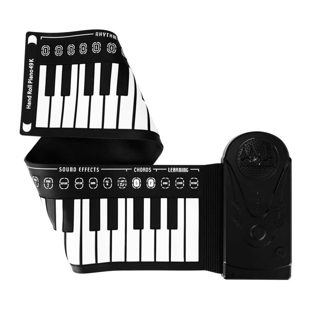 49 Keys Roll Up Piano Soft Flexible Silicone Foldable Electronic Keyboard for Children Student Musical Instrument Image 3