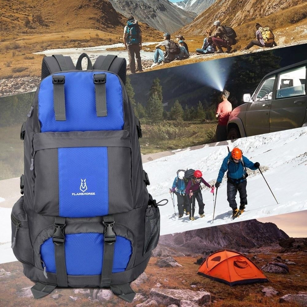 50L Hiking Backpack Waterproof Outdoor Sport Travel Daypack Bag Image 6