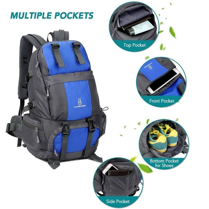 50L Hiking Backpack Waterproof Outdoor Sport Travel Daypack Bag Image 10