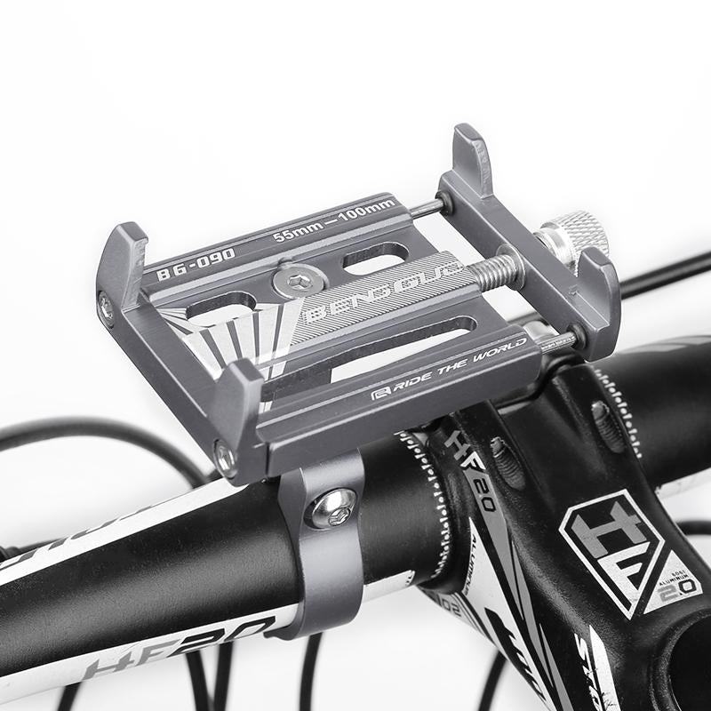 Adjustable Bicycle Phone Holder Aluminum Alloy 3.5"-6.5" Shockproof Bracket Image 4