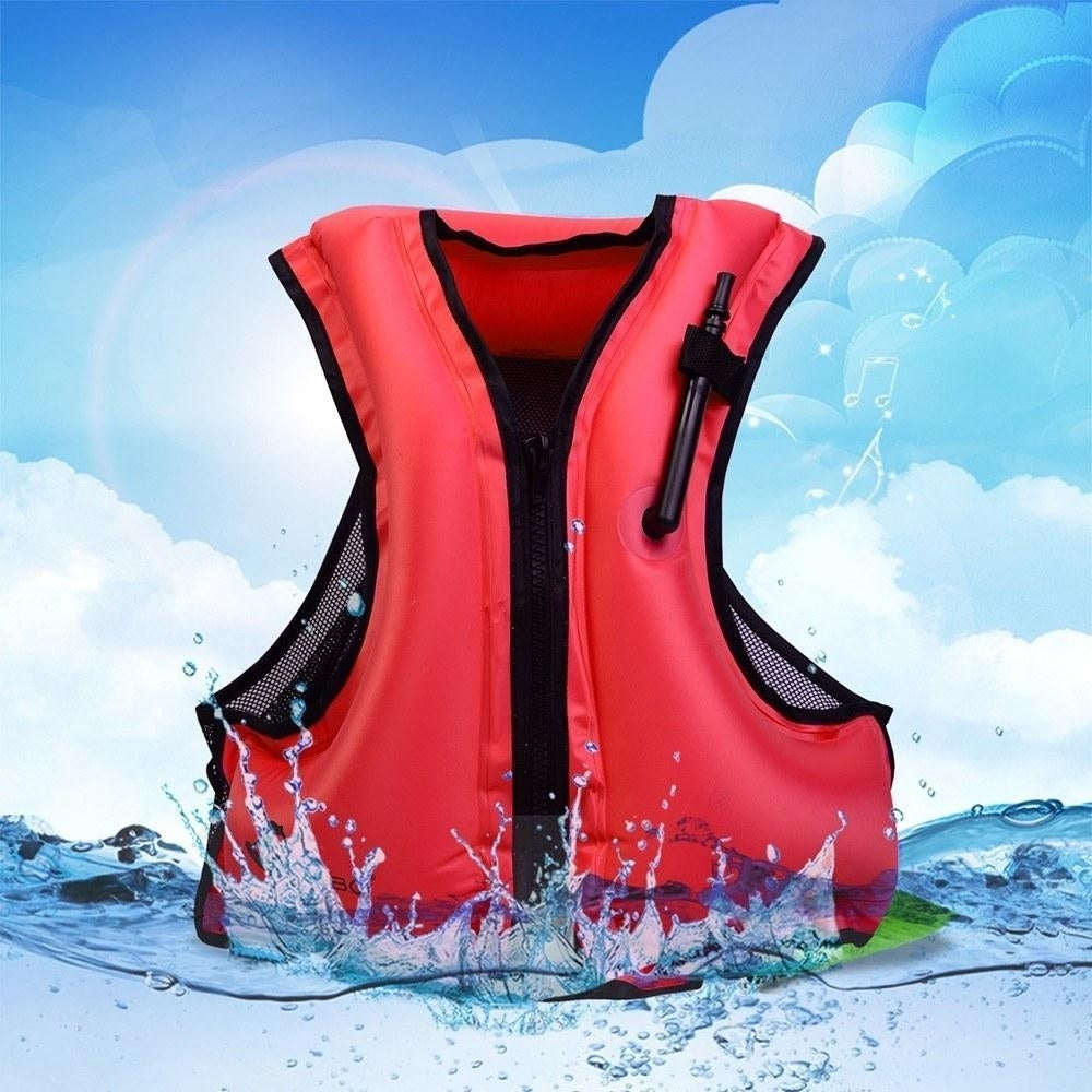 Adult Inflatable Swim Vest Life Jacket Image 10