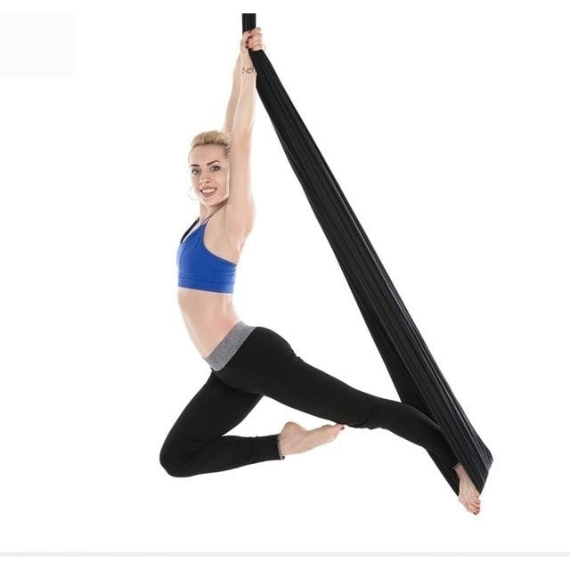 Aerial Yoga Hammock Premium Silk Swing Antigravity Belts Image 2