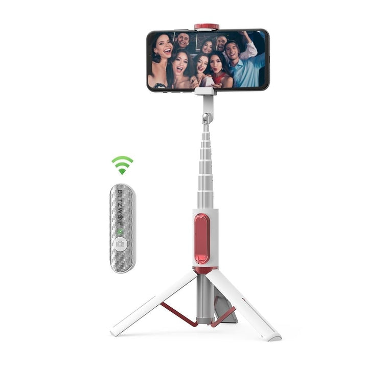 All In One Portable bluetooth Selfie Stick Image 1