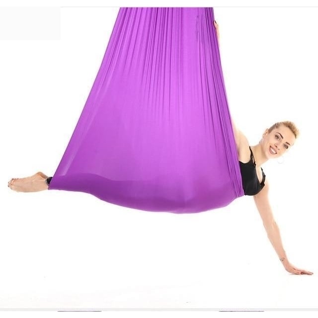 Aerial Yoga Hammock Premium Silk Swing Antigravity Belts Image 1