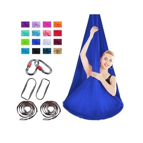 Aerial Yoga Hammock Premium Silk Swing Antigravity Belts Image 12