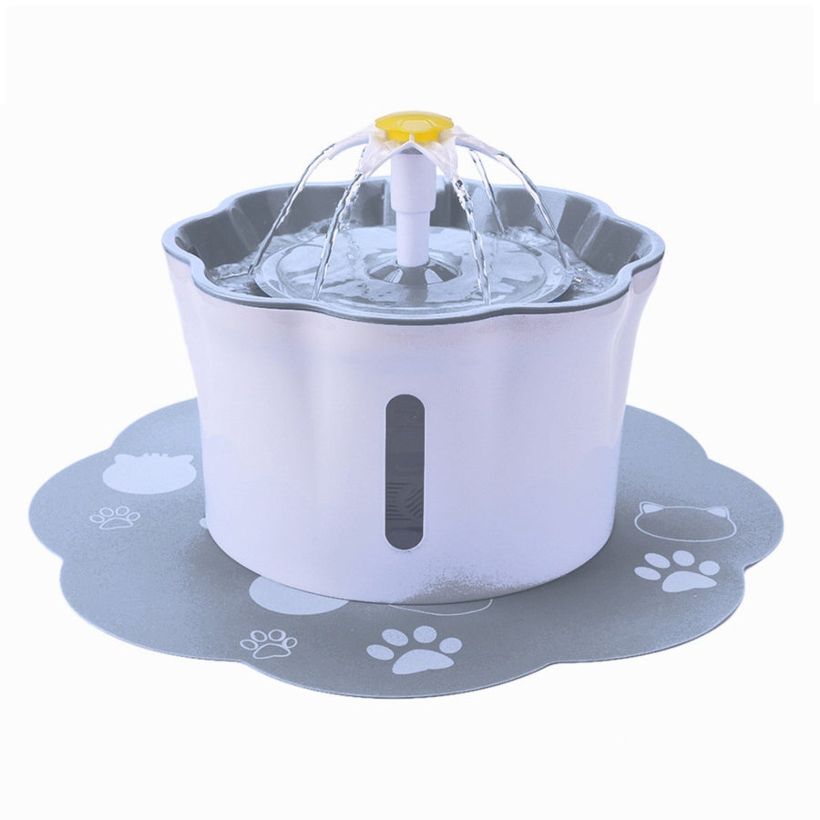 Automatic Electric Water Dispenser Feeder Bowl for Cats Dogs Multiple Pets 2.6L Image 1