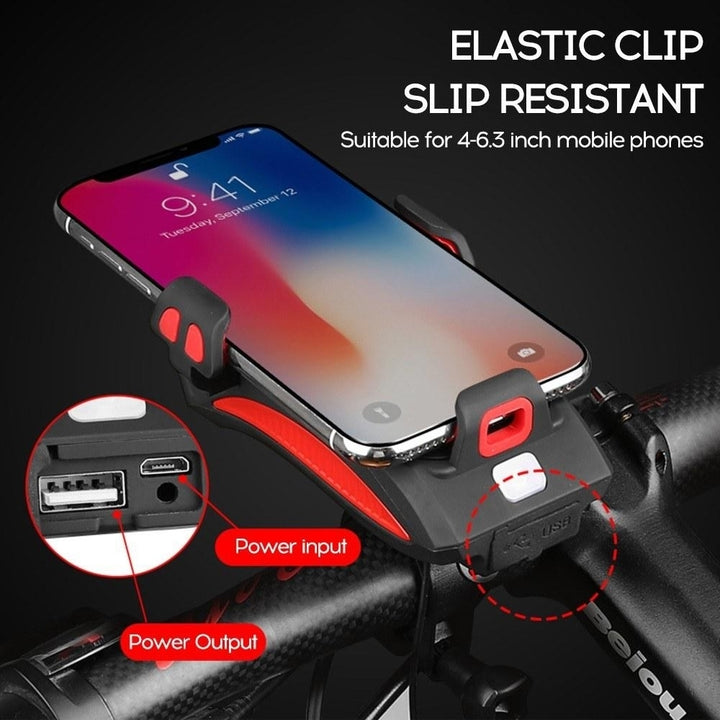 Bicycle Mobile Phone Bracket Riding Front Light Image 11