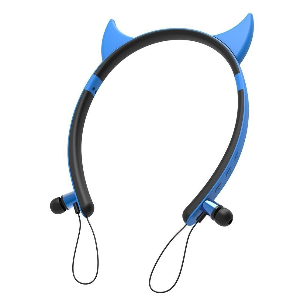 Bluetooth Stereo Cute Shape Headphones Magnetic Sports Headset Sweatproof Detachable Image 4