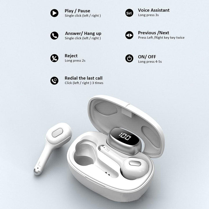 BT5.0 Wirelessly Earbuds Mini In-Ear Stereo Headset Image 6